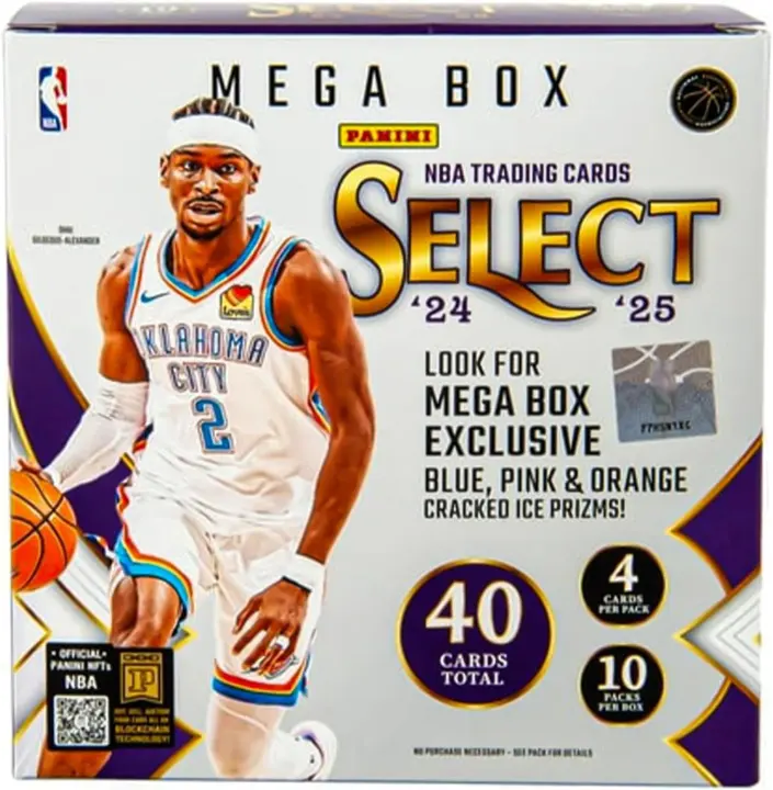 2024–25 Panini Select NBA Mega Box — Retail Chromium Basketball Cards