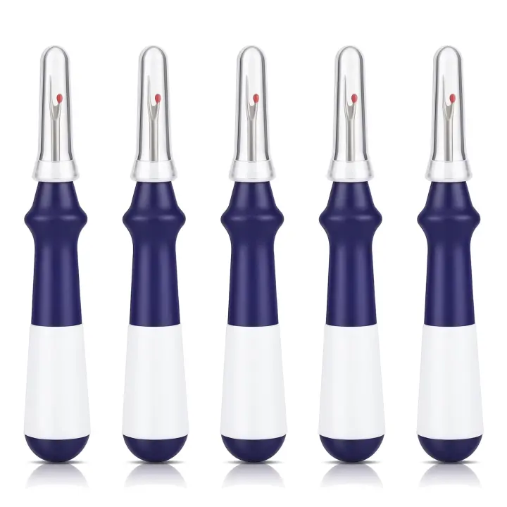 5-Pack Seam Rippers — Ergonomic Needle & Thread Removers