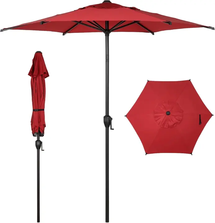 Abba Patio 7.5 ft Lyon Outdoor Patio Umbrella with Crank & Tilt