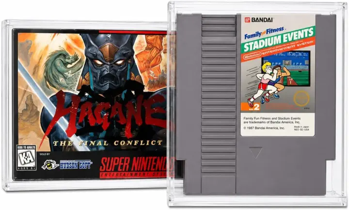 Acrylic Display Cases for NES Cartridges — 2-Pack, 4mm