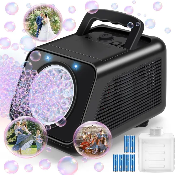 Automatic Bubble Machine for Kids — Battery-Operated Bubble Blower (Toddler)