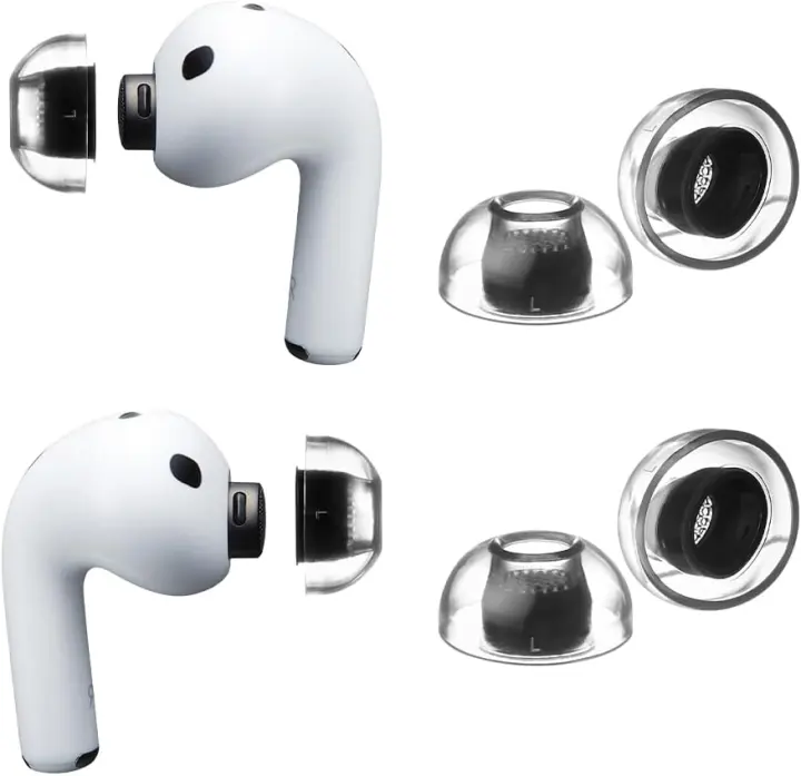 AZLA Crystal Replacement Ear Tips for AirPods Pro 3 — Secure Silicone