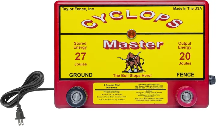 Cyclops Master 20-Joule Electric Fence Charger (AC)