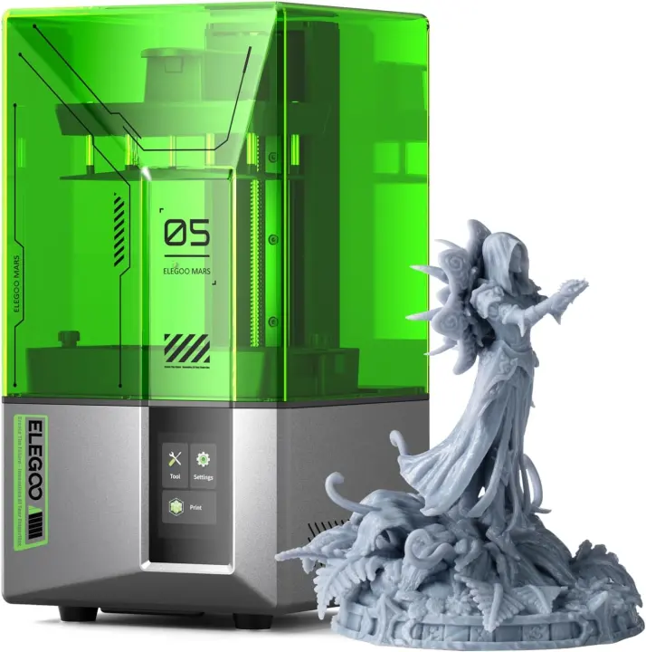 ELEGOO Mars 5 4K MSLA Resin 3D Printer (6.6" Monochrome LCD)
