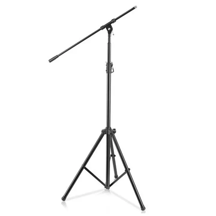 Heavy-Duty Telescoping Microphone Stand with Extendable Boom Arm