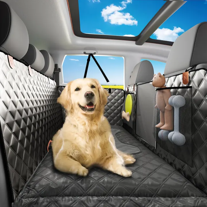 Large Truck Dog Seat Cover — Inflatable Hammock-Style Backseat Protector