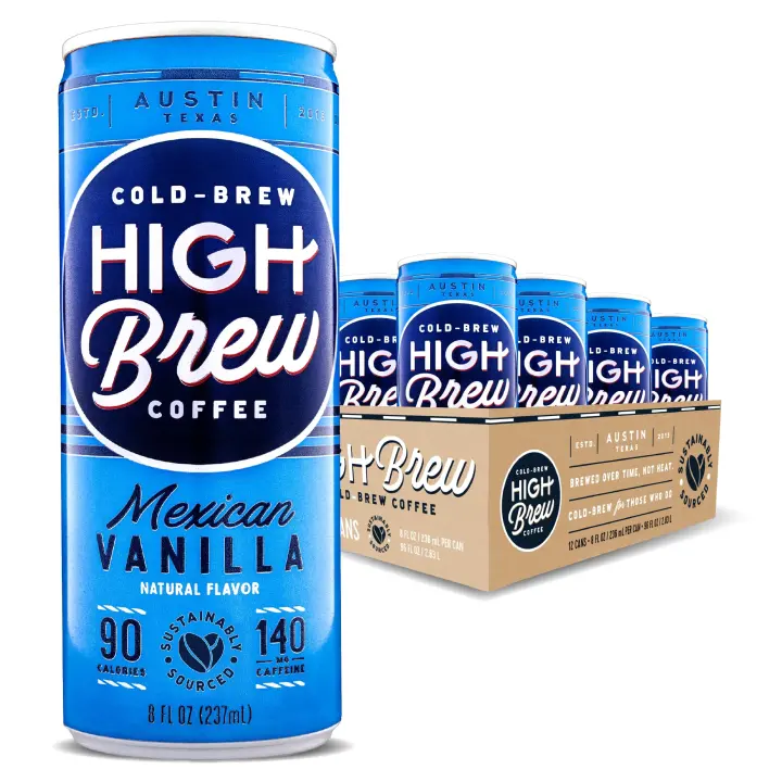 Mexican Vanilla Cold Brew Coffee — Ready-to-Drink Canned 8 fl oz