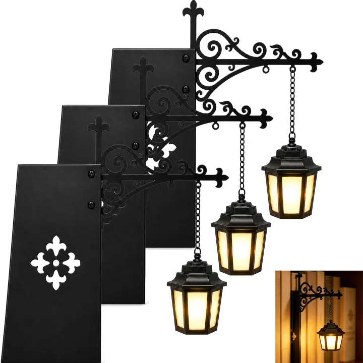 Mini Library Lantern Bookshelf Lamp — Vintage Hanging LED Accent