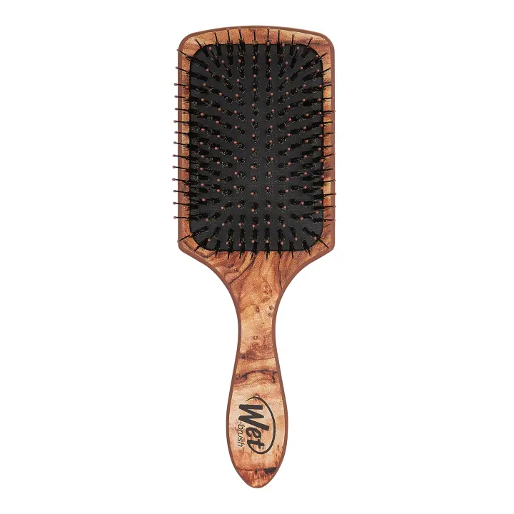 Paddle Hair Brush — Wood Handle with Ultra-Soft Detangling Bristles