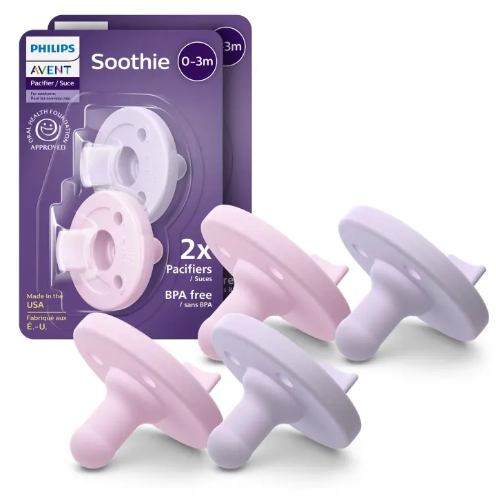 Philips Avent Soothie Newborn Pacifiers (0–3 Months) — 4-Pack