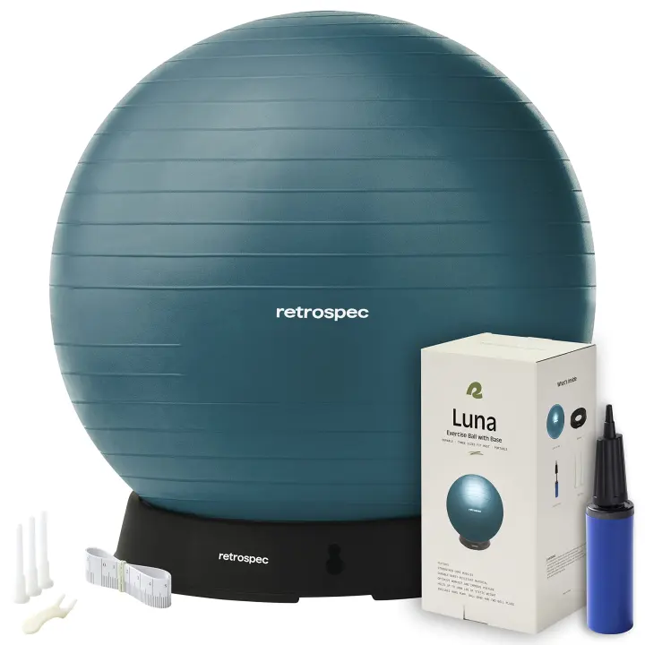 Retrospec Luna 65cm Stability Ball — Exercise, Pregnancy & Yoga Ball