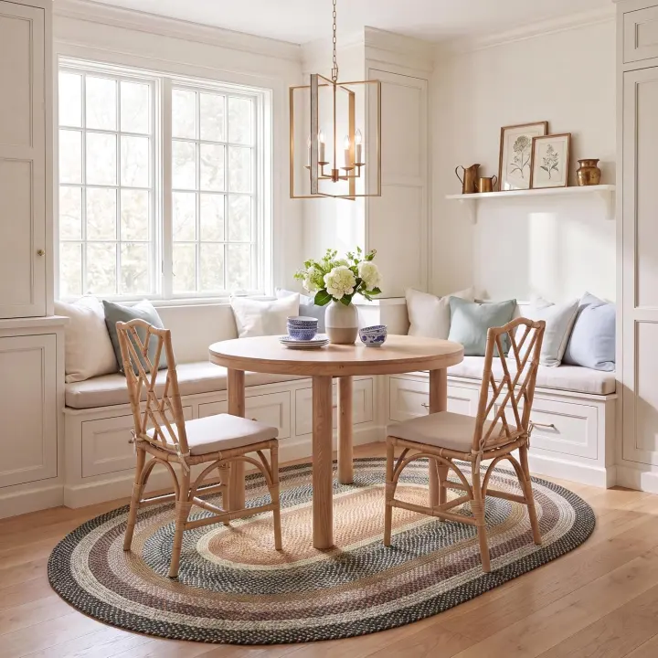 SAFAVIEH Braided Oval Area Rug 5x8 — Braided Multi, 1/4" Pile