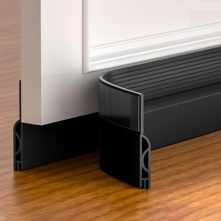 Silicone Adjustable Door Draft Stopper — Under-Door Seal Strip
