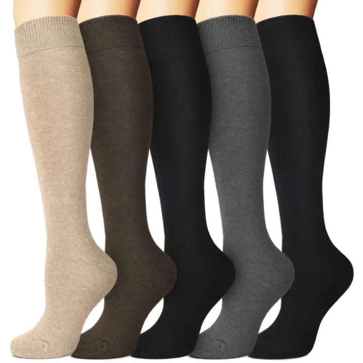 Thermal Knee-High Socks — 5-Pack Women's Winter Boot Socks