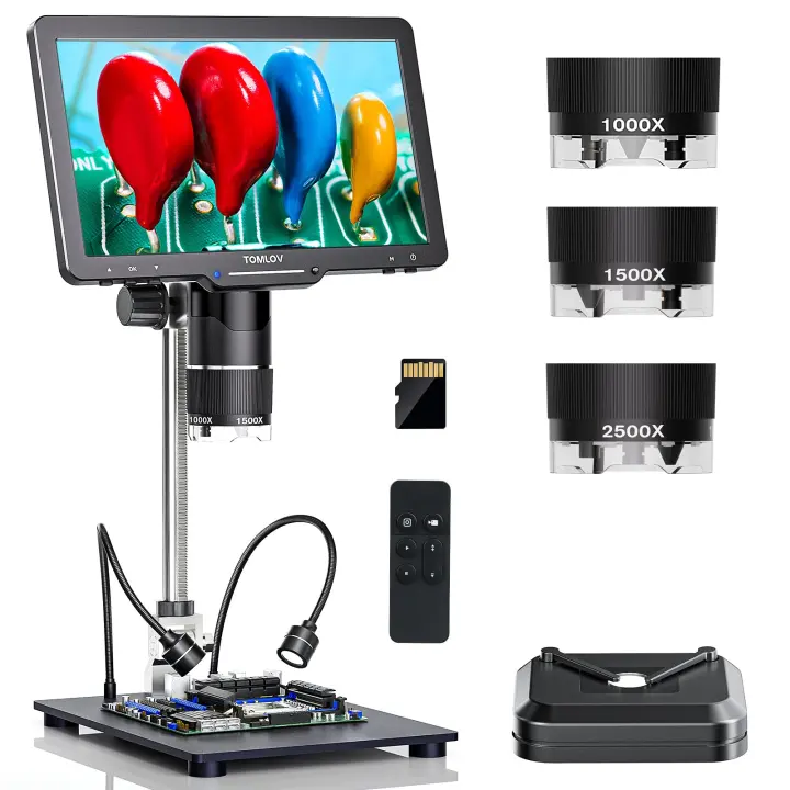 TriL110 3-Lens Digital Microscope — 10.1-inch IPS, Up to 2500X