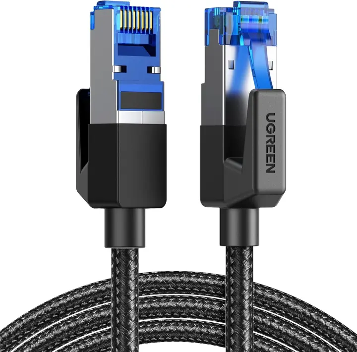 UGREEN Cat 8 Ethernet Cable — 3 ft Braided High-Speed LAN Cable