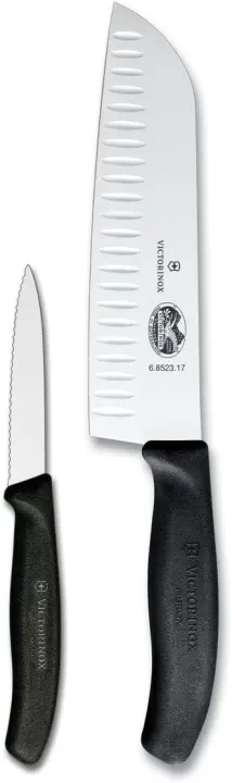 Victorinox Swiss Classic 2-Piece Kitchen Starter Knives — 7" Santoku & 3.25" Parer