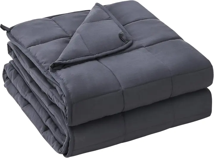 Weighted Blanket for Adults — 20 lb Queen (60 x 80) Cooling Comforter