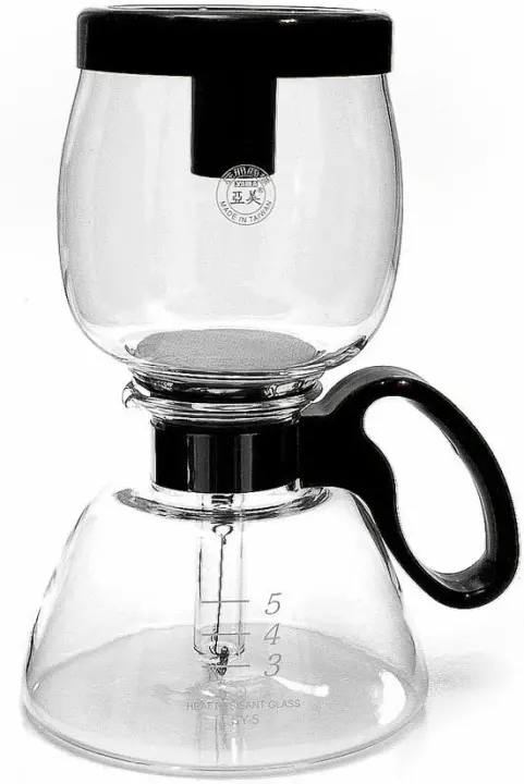 Yama Glass 5-Cup Stovetop Siphon Coffee Brewer — 5-Cup Vacuum Pot